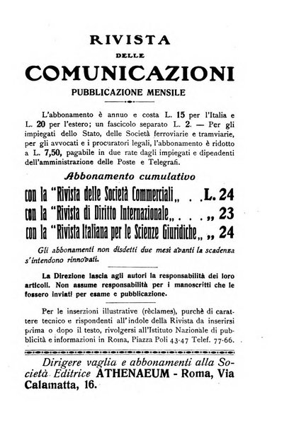 Rivista delle comunicazioni