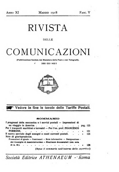 Rivista delle comunicazioni