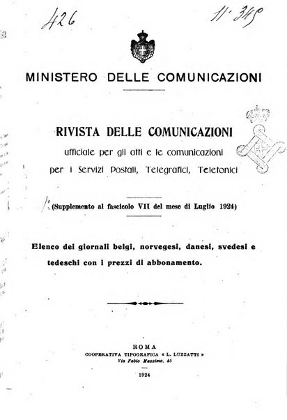 Rivista delle comunicazioni