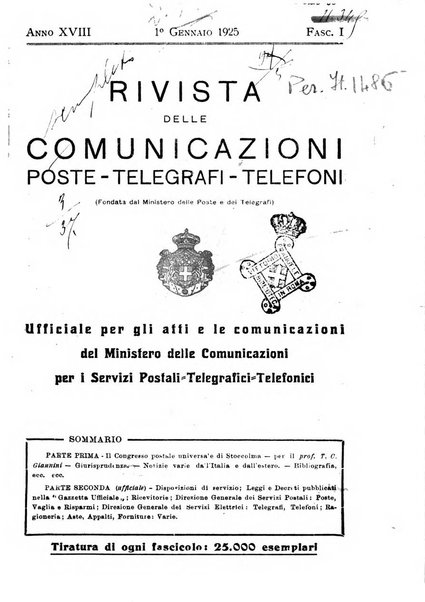 Rivista delle comunicazioni