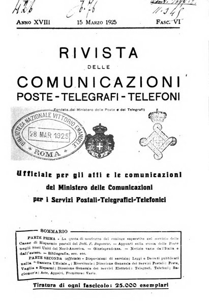 Rivista delle comunicazioni