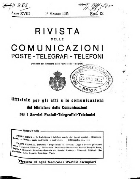 Rivista delle comunicazioni