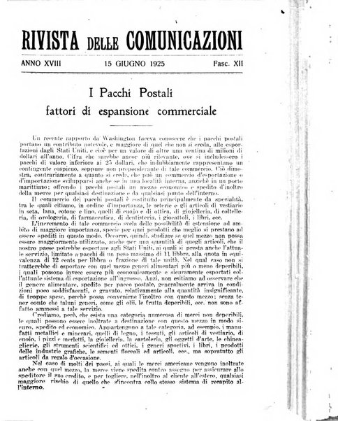 Rivista delle comunicazioni