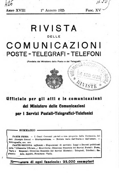 Rivista delle comunicazioni