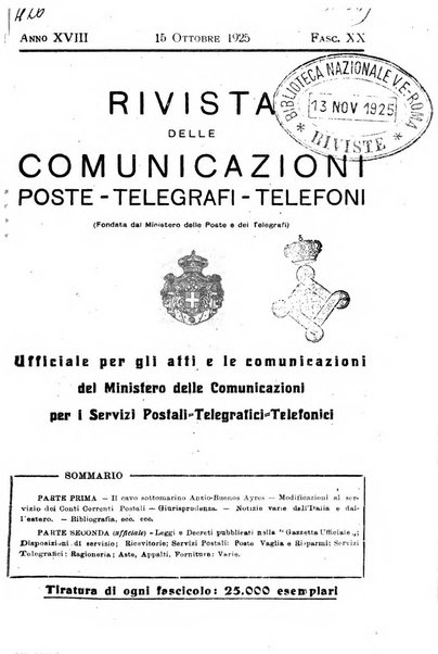 Rivista delle comunicazioni