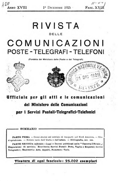 Rivista delle comunicazioni