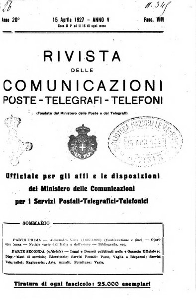 Rivista delle comunicazioni