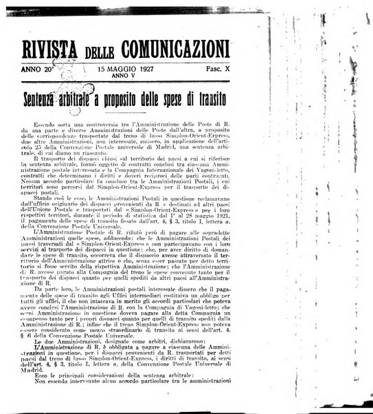 Rivista delle comunicazioni