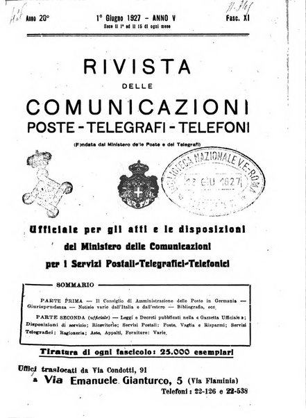 Rivista delle comunicazioni