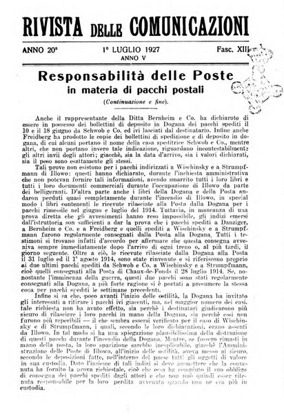 Rivista delle comunicazioni