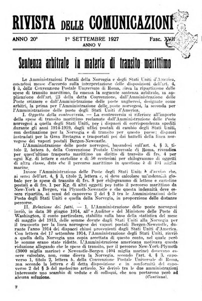 Rivista delle comunicazioni