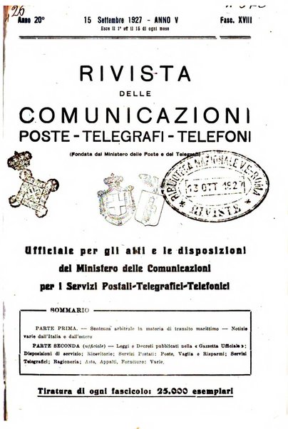 Rivista delle comunicazioni