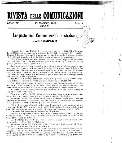 Rivista delle comunicazioni