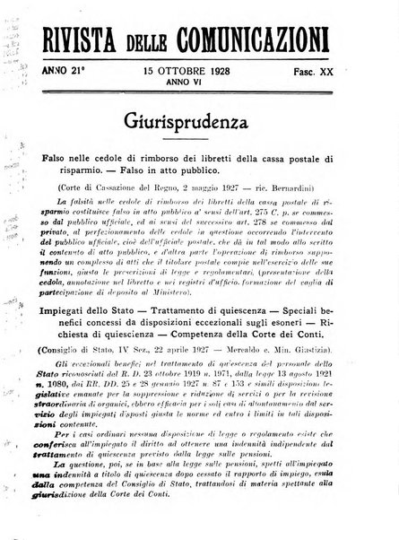 Rivista delle comunicazioni