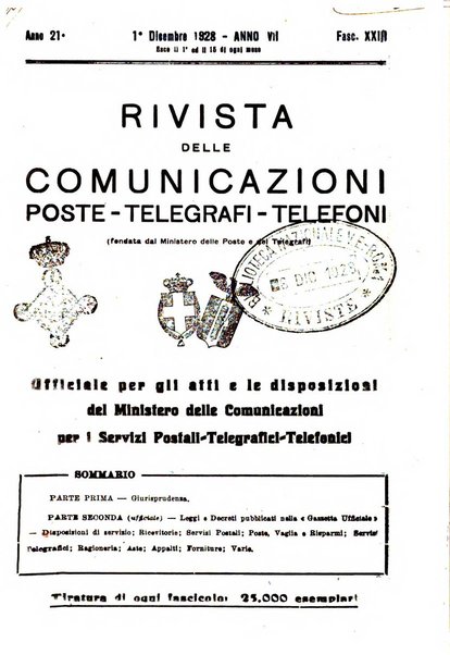 Rivista delle comunicazioni