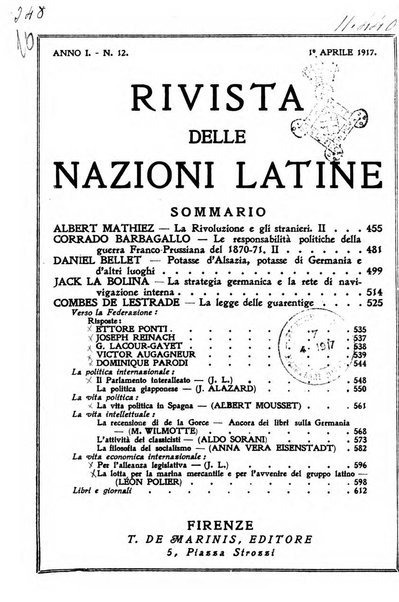 Rivista delle nazioni latine