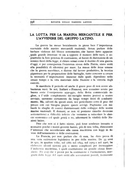 Rivista delle nazioni latine