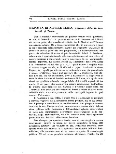 Rivista delle nazioni latine