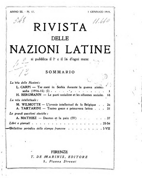 Rivista delle nazioni latine