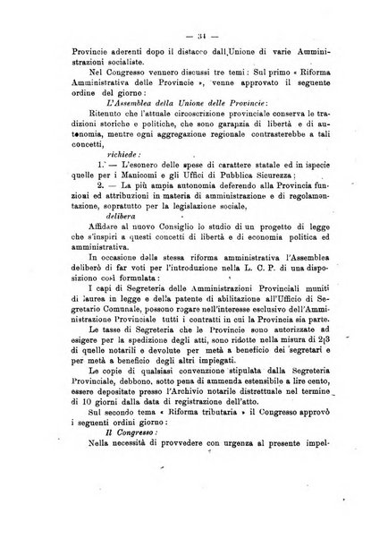 Rivista delle province bollettino dell'Unione delle province d'Italia