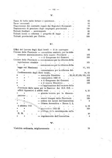 Rivista delle province bollettino dell'Unione delle province d'Italia