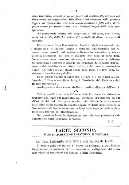 Rivista delle province bollettino dell'Unione delle province d'Italia