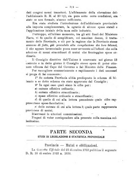 Rivista delle province bollettino dell'Unione delle province d'Italia