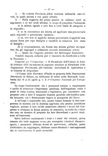 Rivista delle province bollettino dell'Unione delle province d'Italia