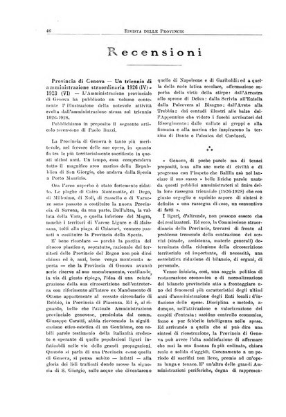 Rivista delle province bollettino dell'Unione delle province d'Italia