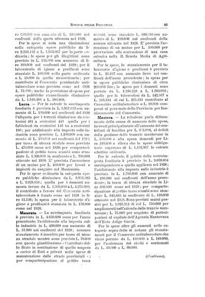 Rivista delle province bollettino dell'Unione delle province d'Italia