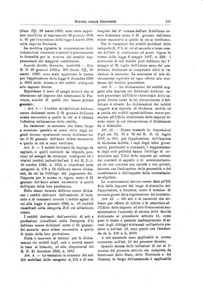 Rivista delle province bollettino dell'Unione delle province d'Italia