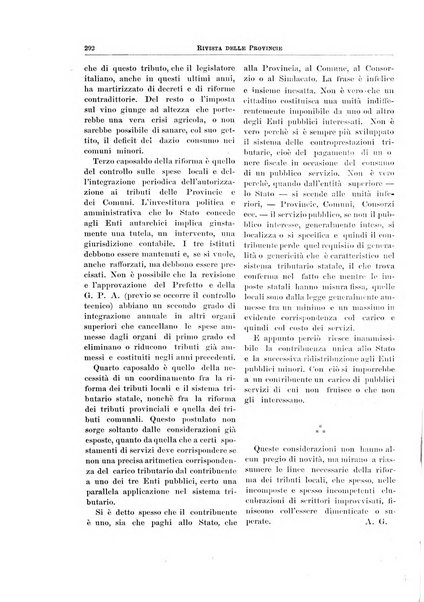 Rivista delle province bollettino dell'Unione delle province d'Italia