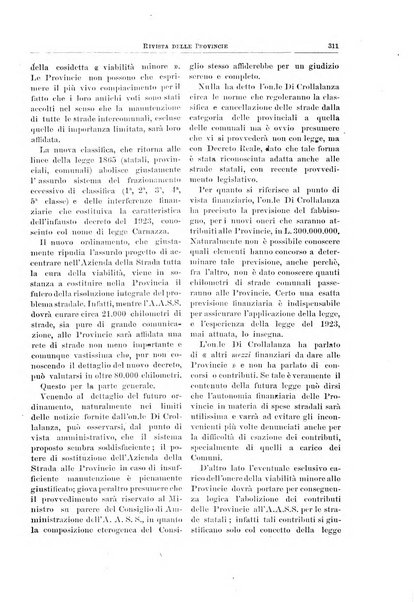 Rivista delle province bollettino dell'Unione delle province d'Italia