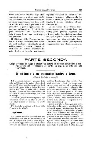 Rivista delle province bollettino dell'Unione delle province d'Italia