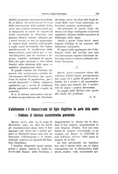 Rivista delle province bollettino dell'Unione delle province d'Italia