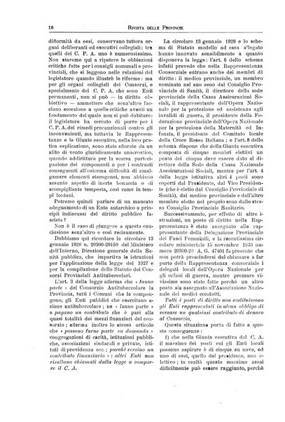 Rivista delle province bollettino dell'Unione delle province d'Italia