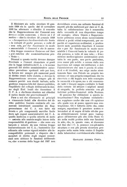 Rivista delle province bollettino dell'Unione delle province d'Italia