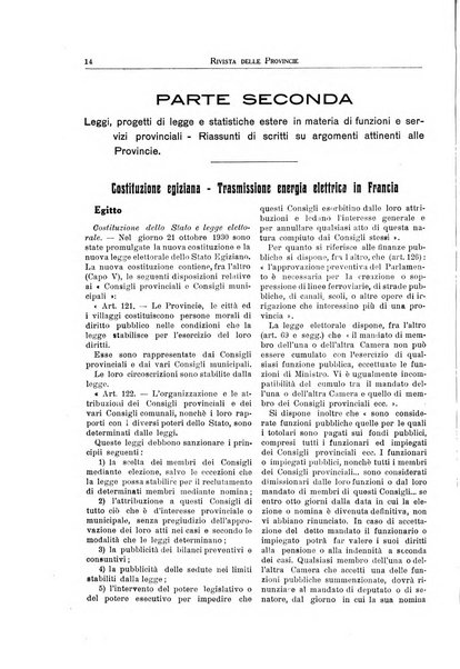 Rivista delle province bollettino dell'Unione delle province d'Italia