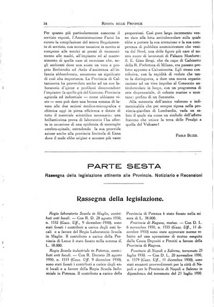 Rivista delle province bollettino dell'Unione delle province d'Italia