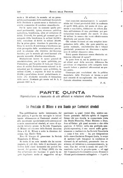 Rivista delle province bollettino dell'Unione delle province d'Italia