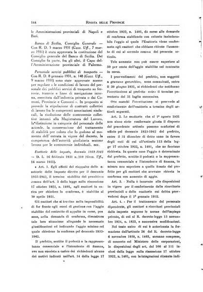 Rivista delle province bollettino dell'Unione delle province d'Italia