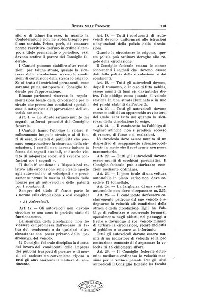 Rivista delle province bollettino dell'Unione delle province d'Italia