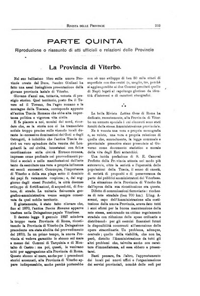 Rivista delle province bollettino dell'Unione delle province d'Italia