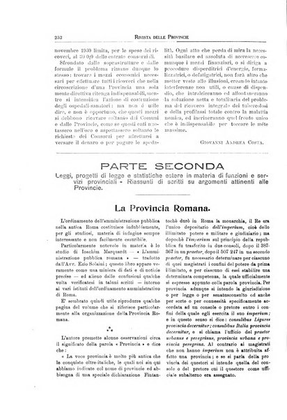 Rivista delle province bollettino dell'Unione delle province d'Italia