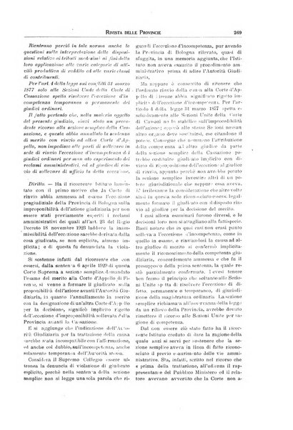 Rivista delle province bollettino dell'Unione delle province d'Italia