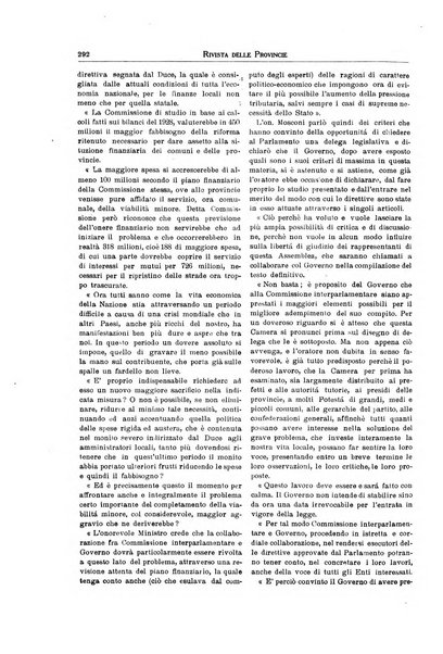 Rivista delle province bollettino dell'Unione delle province d'Italia