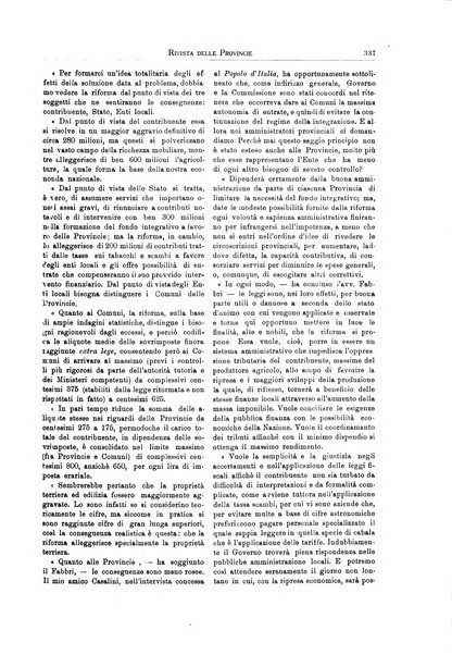 Rivista delle province bollettino dell'Unione delle province d'Italia