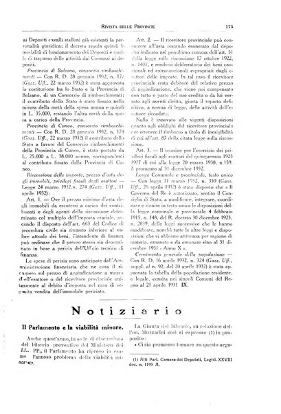 Rivista delle province bollettino dell'Unione delle province d'Italia