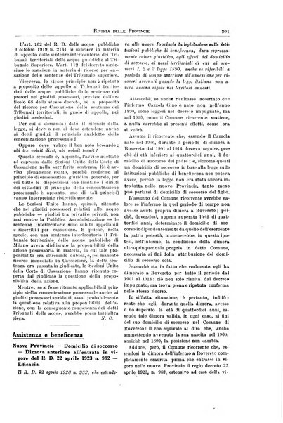 Rivista delle province bollettino dell'Unione delle province d'Italia