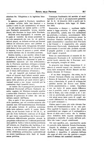 Rivista delle province bollettino dell'Unione delle province d'Italia